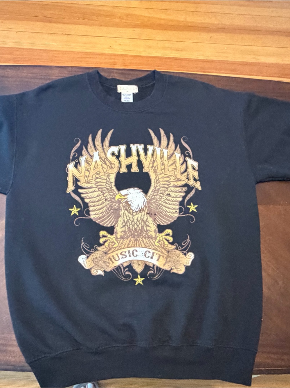 Altar'd State Black Nashville Eagle Graphic Sweatshirt